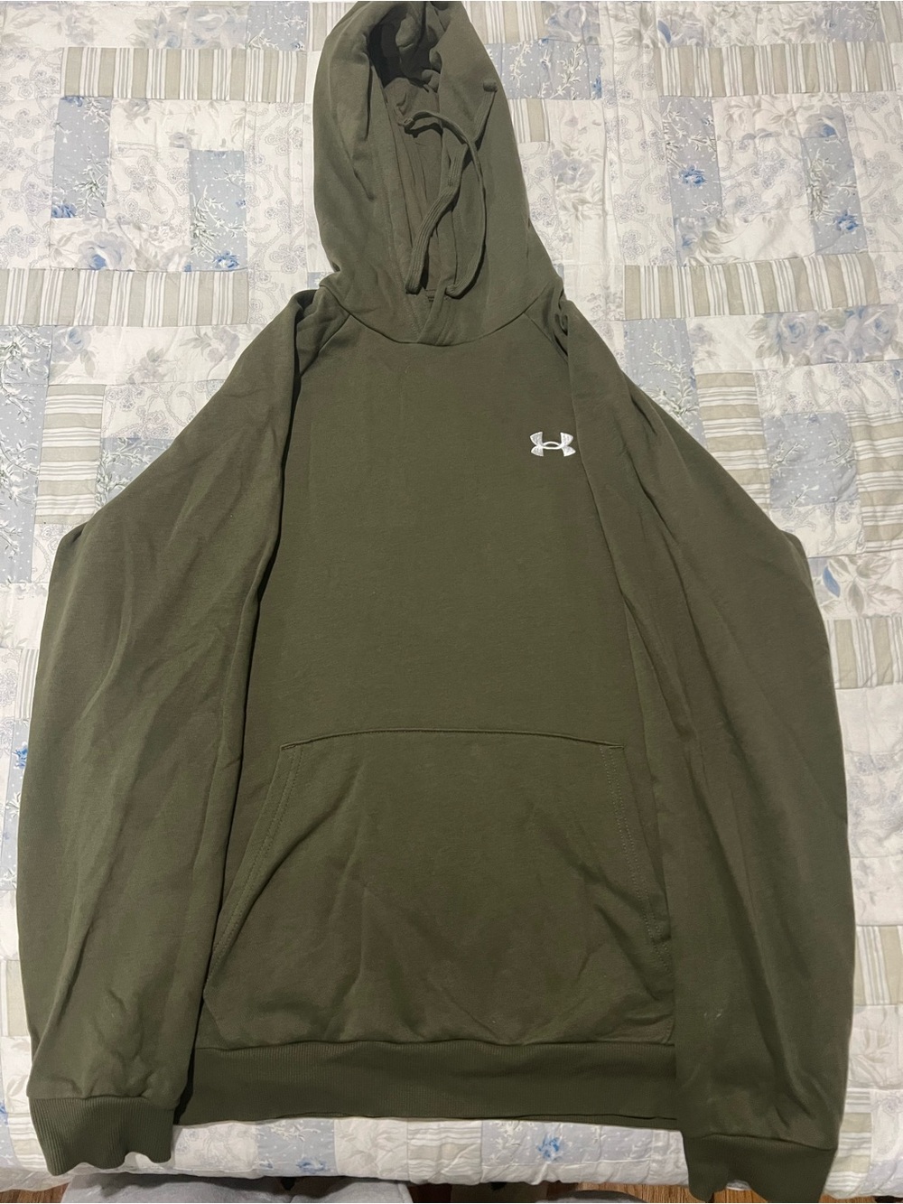 Under Armour Men's Olive Crewneck Hoodie Sweatshirt